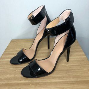 Halston Heritage Women's Marley Ankle Strap Stilettoed Heel Black Size 9